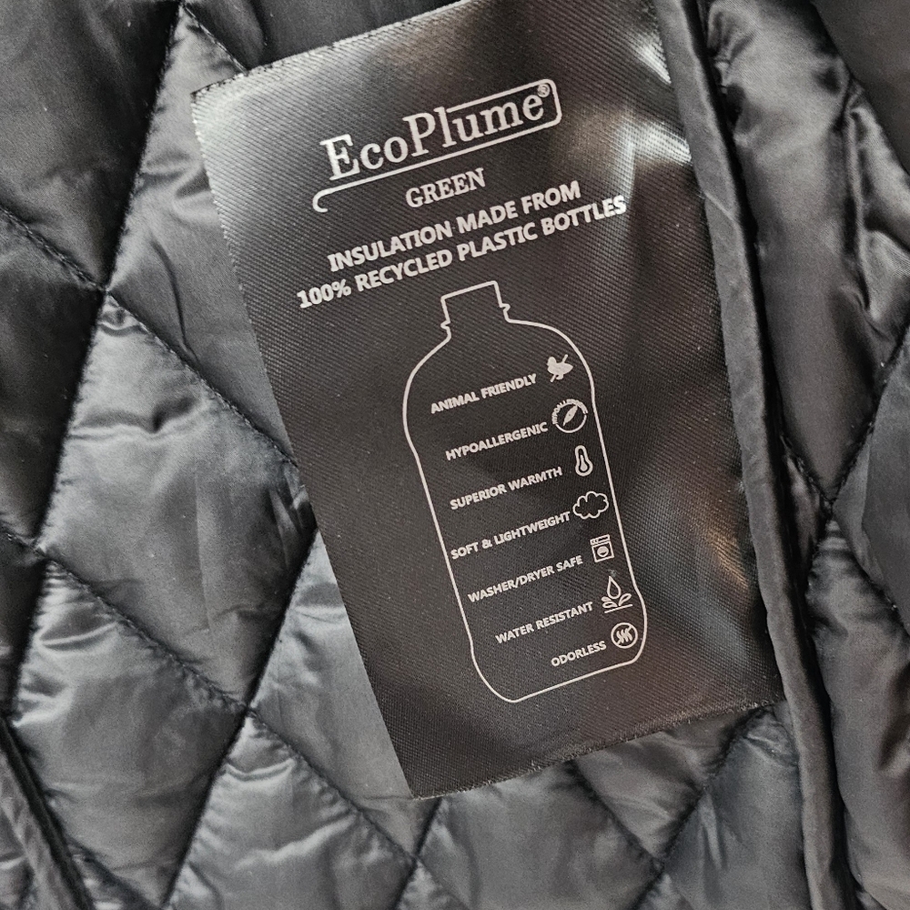 Bernardo Black Puffer Jacket with Quilted Design - Picture 7 of 16
